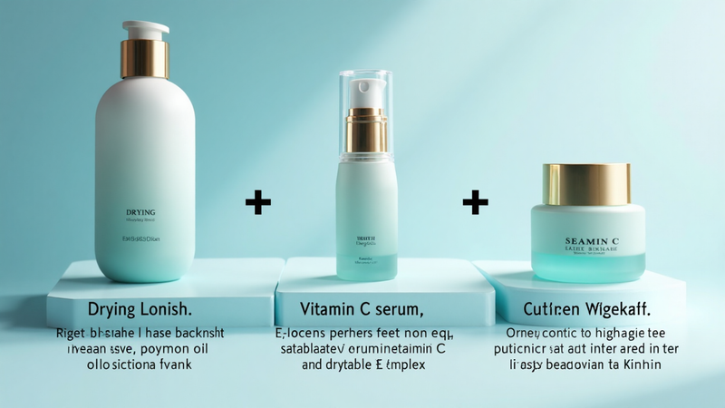 Drying Lotion, Vitamin C Serum et Seaweed Night Cream