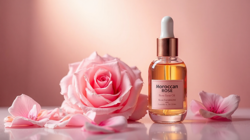 Zoom sur l'huile Superfood à la rose marocaine 30 ml
